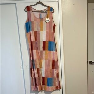 Colorful Patchwork Sleeveless Dress